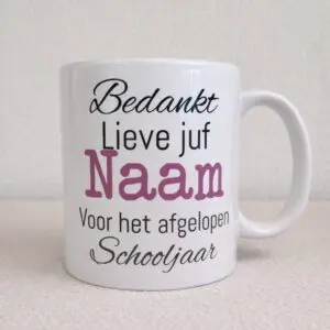 Mok Bedankt Juf