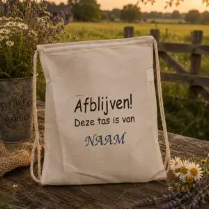Gym tas met eigen naam